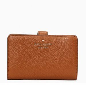 Kate Spade Leila Medium Compact Bifold Wallet Warm Gingerbread